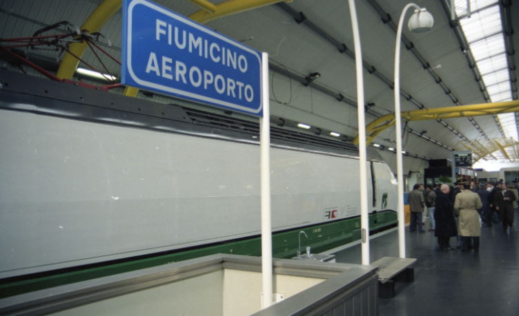 1991, Fiumicino's Railway Station